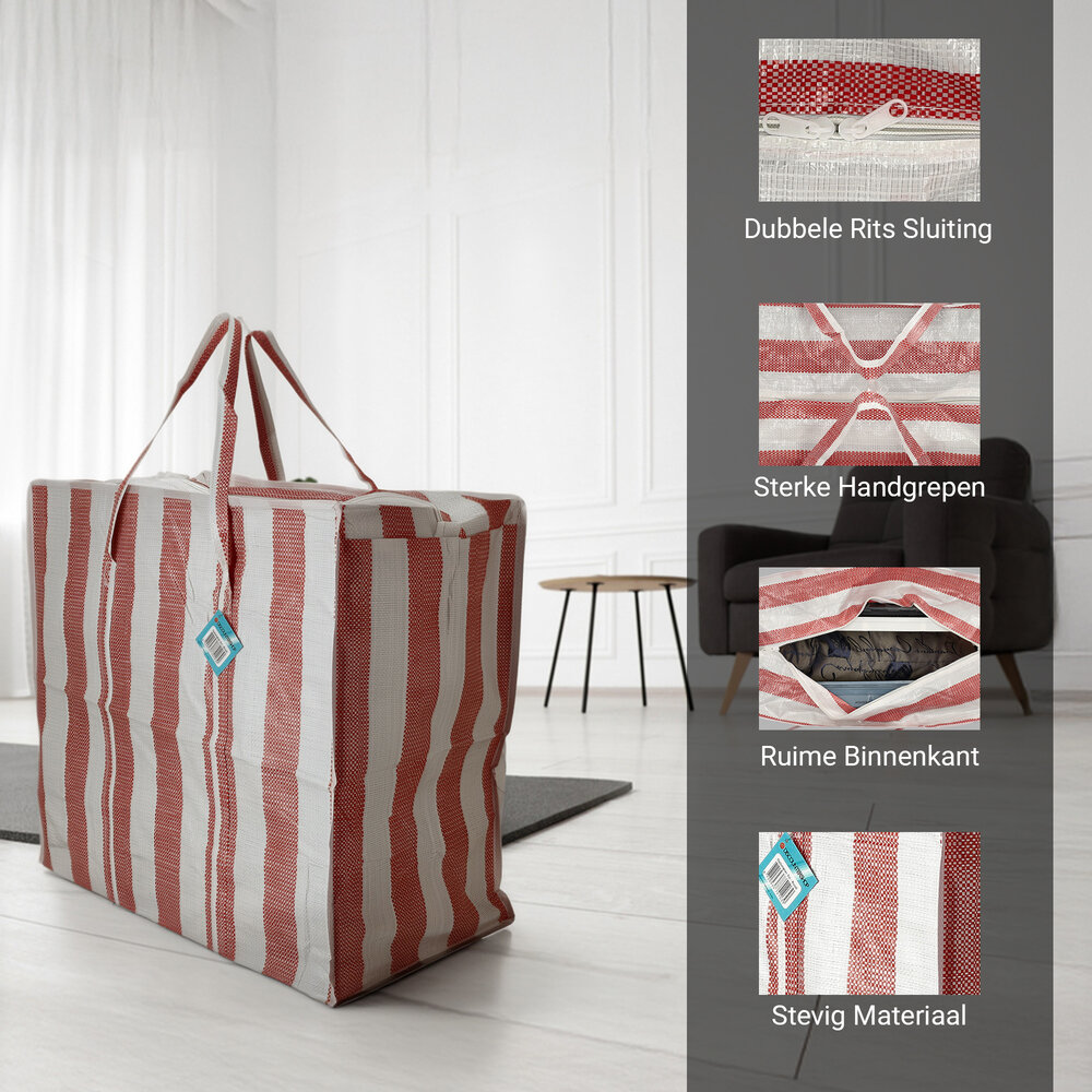 Discountershop Storage Bag with Zipper 80L – Large Storage Tote for Duvets, Clothes, Toys & Garden Cushions – Big Shopper with Zipper – Travel, Laundry & Moving Bag Discountershop Storage Bag with Zipper 80L – Large Storage Tote for Duvets, Clothes, Toys & Garden Cushions – Big Shopper with Zipper – Travel, Laundry & Moving Bag