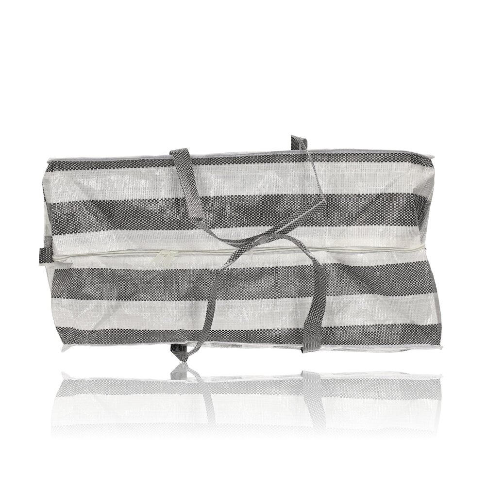 Discountershop Grote Opbergtas 80L met Rits – Opbergzak voor Dekbed, Kleding, Speelgoed & Tuinkussens – Opvouwbare Big Shopper met Rits – Wastas, Verhuistas & Reistas