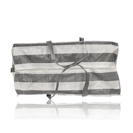 Discountershop Large 80L Storage Bag with Zipper – Heavy-Duty Storage Tote for Duvets, Clothes, Toys & Garden Cushions – Foldable Big Shopper with Zipper – Laundry, Travel & Moving Bag