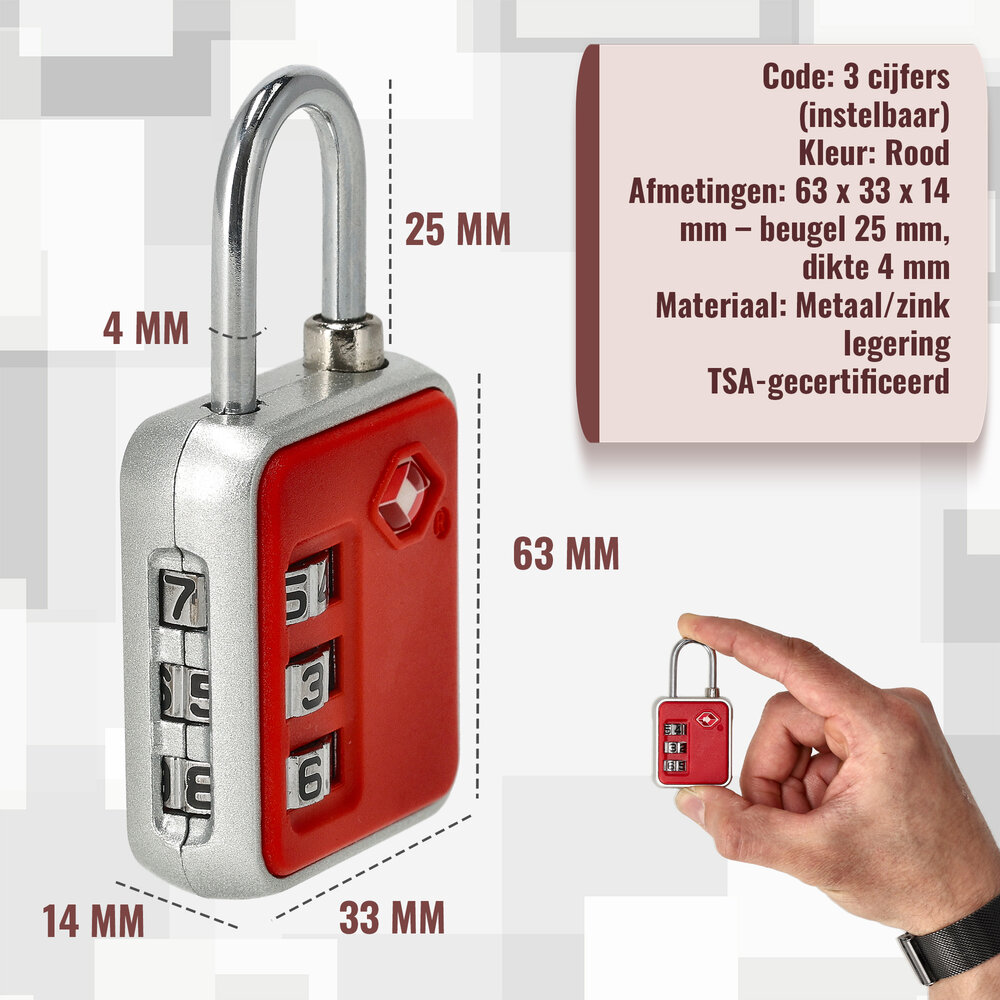Discountershop TSA Lock – 3-Digit Combination Travel Lock for Luggage, Suitcases & Bags – TSA Approved Padlock – TSA Certified Lock for Travel – Buy TSA Luggage Lock in 3 Colors Discountershop TSA Lock – 3-Digit Combination Travel Lock for Luggage, Suitcases & Bags – TSA Approved Padlock – TSA Certified Lock for Travel – Buy TSA Luggage Lock in 3 Colors