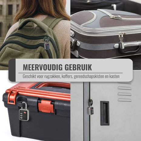 Discountershop TSA Hangslot – Cijferslot voor Koffers en Tassen – TSA Gecertificeerd Reisslot met 3 Cijfers – Kofferslot TSA met Code – TSA Sloten Kopen in 3 Kleuren Discountershop TSA Hangslot – Cijferslot voor Koffers en Tassen – TSA Gecertificeerd Reisslot met 3 Cijfers – Kofferslot TSA met Code – TSA Sloten Kopen in 3 Kleuren