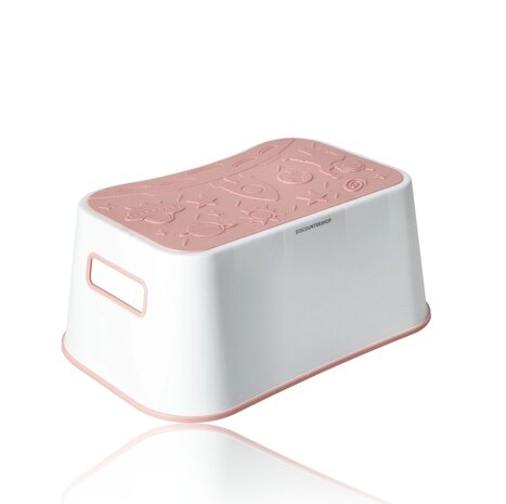 Discountershop Multifunctioneel Opstapkrukje Kunststof – Opstapkrukje Roze, Blauw of Grijs – Stevig Keukenkrukje, Toiletkrukje & Kinderkrukje – 100KG Draagvermogen