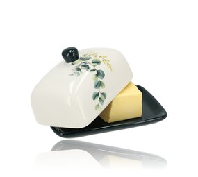 Discountershop Buy Butter Dish – Ceramic Butter Dish with Lid – Durable Porcelain Butter Box & Butter Container – Butter Storage Dish for Fridge, Table & Camping Discountershop Buy Butter Dish – Ceramic Butter Dish with Lid – Durable Porcelain Butter Box & Butter Container – Butter Storage Dish for Fridge, Table & Camping