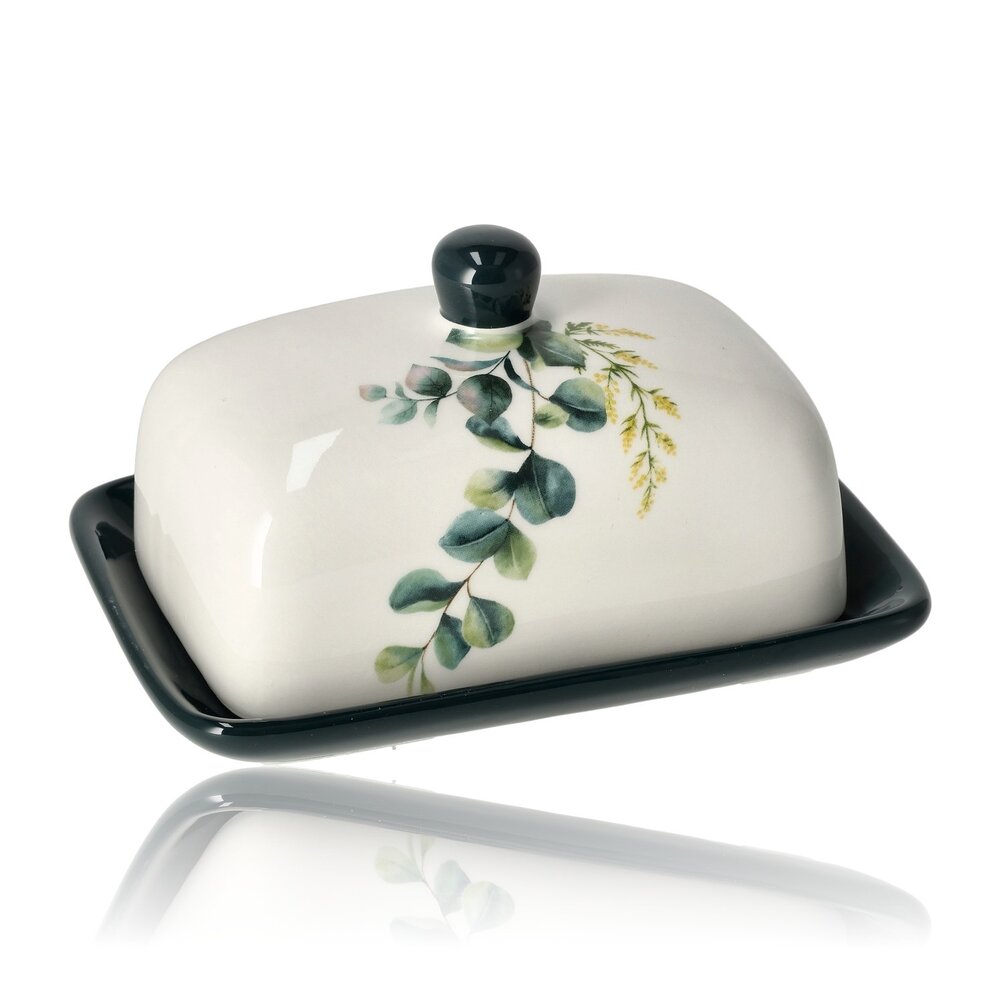 Discountershop Buy Butter Dish – Ceramic Butter Dish with Lid – Durable Porcelain Butter Box & Butter Container – Butter Storage Dish for Fridge, Table & Camping Discountershop Buy Butter Dish – Ceramic Butter Dish with Lid – Durable Porcelain Butter Box & Butter Container – Butter Storage Dish for Fridge, Table & Camping