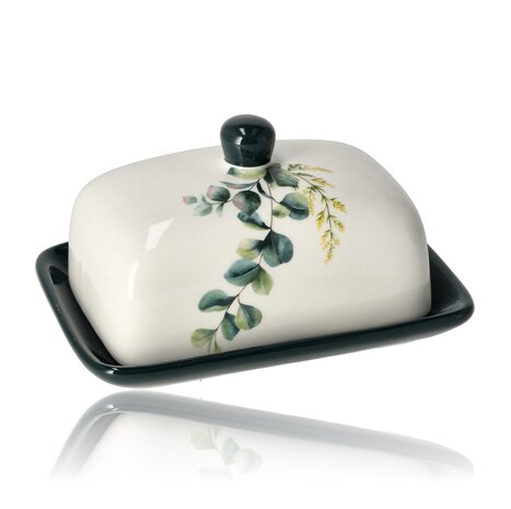 Discountershop Buy Butter Dish – Ceramic Butter Dish with Lid – Durable Porcelain Butter Box & Butter Container – Butter Storage Dish for Fridge, Table & Camping Discountershop Buy Butter Dish – Ceramic Butter Dish with Lid – Durable Porcelain Butter Box & Butter Container – Butter Storage Dish for Fridge, Table & Camping