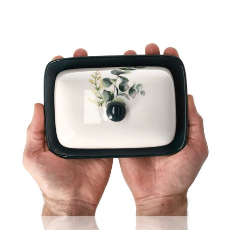 Discountershop Buy Butter Dish – Ceramic Butter Dish with Lid – Durable Porcelain Butter Box & Butter Container – Butter Storage Dish for Fridge, Table & Camping Discountershop Buy Butter Dish – Ceramic Butter Dish with Lid – Durable Porcelain Butter Box & Butter Container – Butter Storage Dish for Fridge, Table & Camping