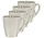 Coffee Cups with Handle Set – Ceramic Coffee Cups 200ml – Earthenware Coffee Mugs and Tea Mugs – Small Cups for Coffee, Cappuccino and Espresso