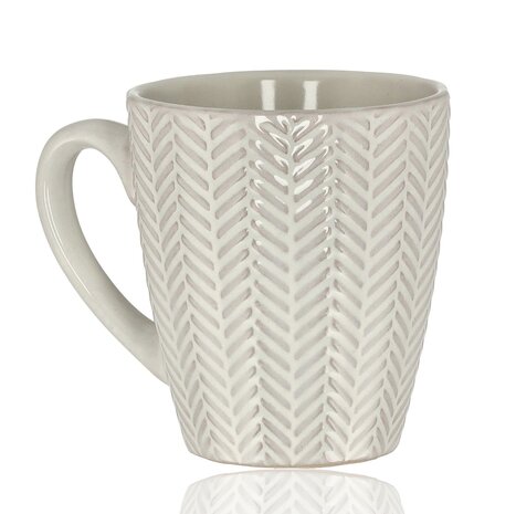 Discountershop Coffee Cups with Handle Set – Ceramic Coffee Cups 200ml – Earthenware Coffee Mugs and Tea Mugs – Small Cups for Coffee, Cappuccino and Espresso