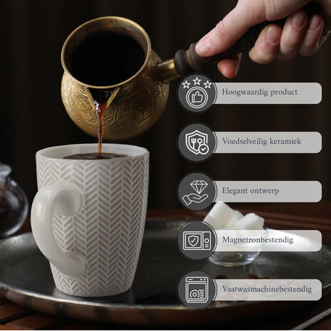 Discountershop Koffiekopjes met Oor Set – Keramische Koffiebekers 200ml – Aardewerk Koffiemokken en Theemokken – Kleine Kopjes voor Koffie, Cappuccino en Espresso Discountershop Koffiekopjes met Oor Set – Keramische Koffiebekers 200ml – Aardewerk Koffiemokken en Theemokken – Kleine Kopjes voor Koffie, Cappuccino en Espresso