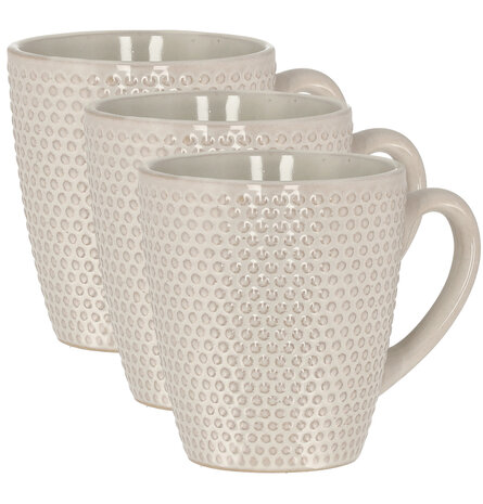 Discountershop Coffee Mugs with Handle – 200ml Mug Set – Ceramic Mugs for Coffee & Tea – Cappuccino Cups & Tea Mugs – White Dots Design Discountershop Coffee Mugs with Handle – 200ml Mug Set – Ceramic Mugs for Coffee & Tea – Cappuccino Cups & Tea Mugs – White Dots Design
