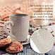 Discountershop Coffee Mugs with Handle – 200ml Mug Set – Ceramic Mugs for Coffee & Tea – Cappuccino Cups & Tea Mugs – White Dots Design Discountershop Coffee Mugs with Handle – 200ml Mug Set – Ceramic Mugs for Coffee & Tea – Cappuccino Cups & Tea Mugs – White Dots Design
