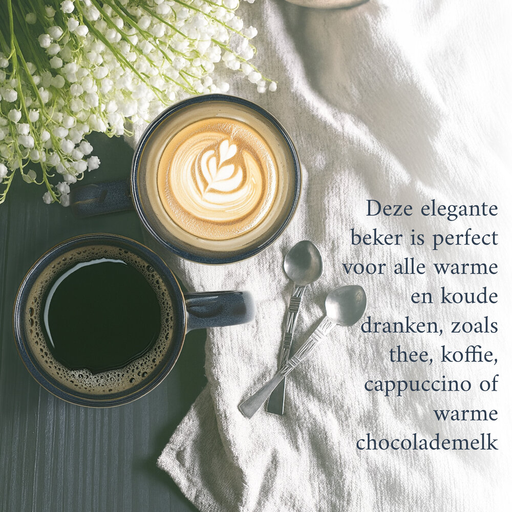 Discountershop Koffiekopjes met Oor – Donkerblauwe Geribbelde Mokken 200ml – Keramische en Aardewerk Koffiemokken – Theemokken en Cappuccino Kopjes – Verticaal Ribbel Design Discountershop Koffiekopjes met Oor – Donkerblauwe Geribbelde Mokken 200ml – Keramische en Aardewerk Koffiemokken – Theemokken en Cappuccino Kopjes – Verticaal Ribbel Design