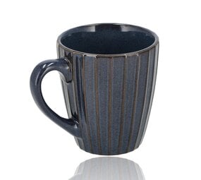 Discountershop Koffiekopjes met Oor – Donkerblauwe Geribbelde Mokken 200ml – Keramische en Aardewerk Koffiemokken – Theemokken en Cappuccino Kopjes – Verticaal Ribbel Design Discountershop Koffiekopjes met Oor – Donkerblauwe Geribbelde Mokken 200ml – Keramische en Aardewerk Koffiemokken – Theemokken en Cappuccino Kopjes – Verticaal Ribbel Design