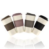 Discountershop 500ml Travel Coffee Mug – Reusable Coffee To Go Cup with Lid – Thermos Cup – Tea Mug – Iced Coffee Cup – Milkshake Mug – Portable Travel Mug