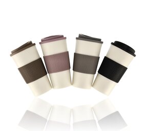 Discountershop 500ml Travel Coffee Mug – Reusable Coffee To Go Cup with Lid – Thermos Cup – Tea Mug – Iced Coffee Cup – Milkshake Mug – Portable Travel Mug