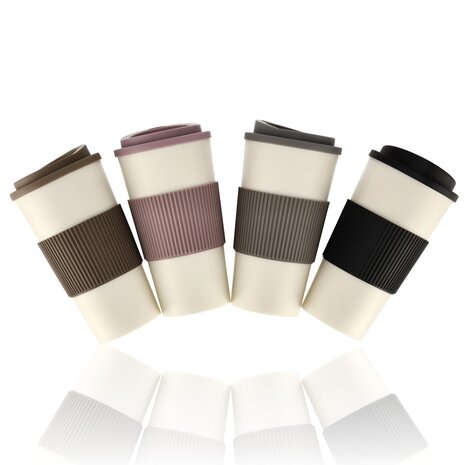 Discountershop Koffiebeker To Go 500ml – Herbruikbare Drinkbeker met Deksel – Thermosbeker – Theebeker – IJskoffie Beker – Milkshake Beker – Reisbeker