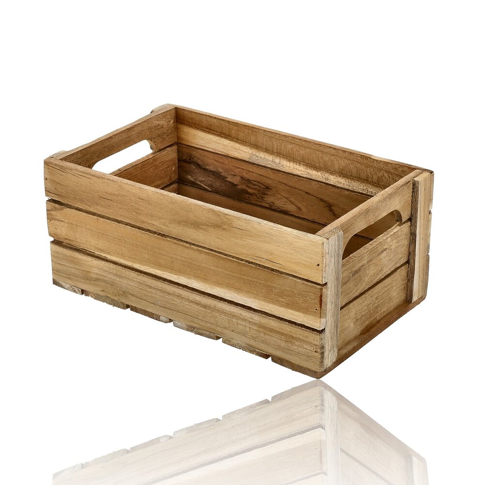 Discountershop Houten Kist Set – Houten Kisten en Hout Kistjes voor Opbergbox, Fruitkisten, Houten Bakken, Houten Opbergkist en Opslagboxen – Perfect voor Kerstpakketten, Fruitmand of Hobbyruimte