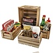 Discountershop Houten Kist Set – Houten Kisten en Hout Kistjes voor Opbergbox, Fruitkisten, Houten Bakken, Houten Opbergkist en Opslagboxen – Perfect voor Kerstpakketten, Fruitmand of Hobbyruimte