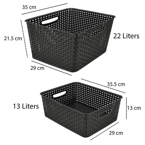 Discountershop Kitchen Cabinet & Wardrobe Storage Basket – 4-Piece Storage Box Set – Woven Storage Baskets & Bins for Organization – Wicker Toy Storage Basket Discountershop Kitchen Cabinet & Wardrobe Storage Basket – 4-Piece Storage Box Set – Woven Storage Baskets & Bins for Organization – Wicker Toy Storage Basket