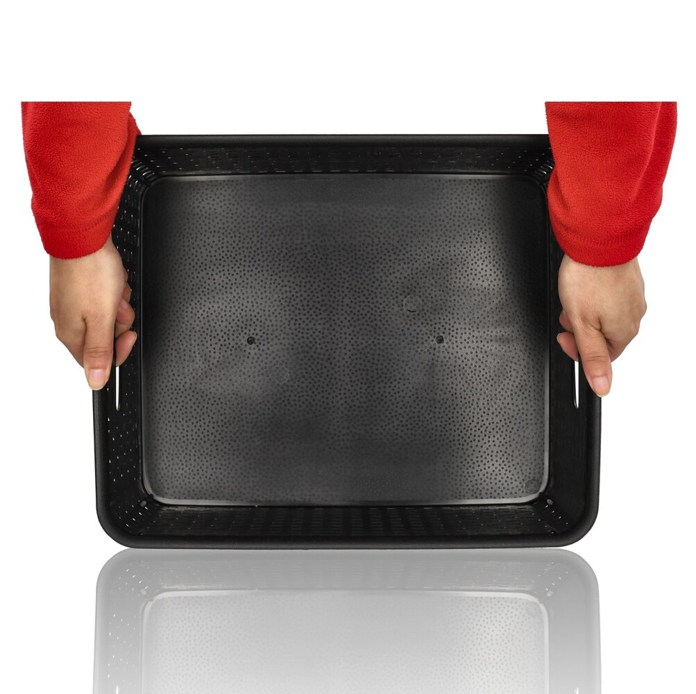 Discountershop Kitchen Cabinet & Wardrobe Storage Basket – 4-Piece Storage Box Set – Woven Storage Baskets & Bins for Organization – Wicker Toy Storage Basket Discountershop Kitchen Cabinet & Wardrobe Storage Basket – 4-Piece Storage Box Set – Woven Storage Baskets & Bins for Organization – Wicker Toy Storage Basket