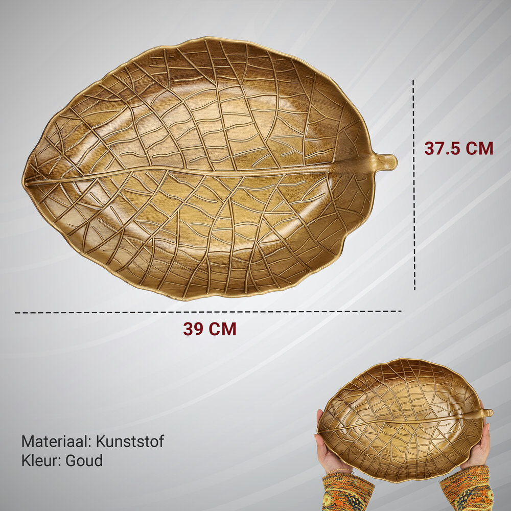 Discountershop Onderbord Kaarsenplateau – Groot Dienblad – Schaal Decoratie en Plateau voor Kaarsen – Serveerplank voor Tafeldecoratie – Decoratie Schaal en Fruitschaal