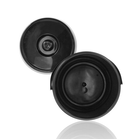 Discountershop Bucket with Lid 16 Liter – Strong Plastic Bucket with Lid and Handle – Black Bucket Non-Slip – Indoor & Outdoor Use