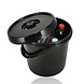 Discountershop Bucket with Lid 16 Liter – Strong Plastic Bucket with Lid and Handle – Black Bucket Non-Slip – Indoor & Outdoor Use