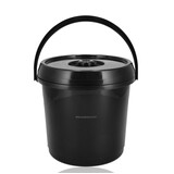Discountershop Bucket with Lid 14 Liter – Strong Plastic Bucket with Lid and Handle – Black Bucket Non-Slip – Indoor & Outdoor Use Discountershop Bucket with Lid 14 Liter – Strong Plastic Bucket with Lid and Handle – Black Bucket Non-Slip – Indoor & Outdoor Use