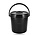 Bucket with Lid 16 Liter – Strong Plastic Bucket with Lid and Handle – Black Bucket Non-Slip – Indoor & Outdoor Use