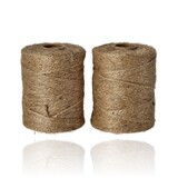 Discountershop Jute Touw 3mm – 2x 74m Natuurlijk Bindtouw – Goedkoop Touw voor Hobby, Tuin, Cadeauverpakking & Decoratie - Copy