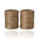 Discountershop Jute Touw 3mm – 2x 74m Natuurlijk Bindtouw – Goedkoop Touw voor Hobby, Tuin, Cadeauverpakking & Decoratie - Copy