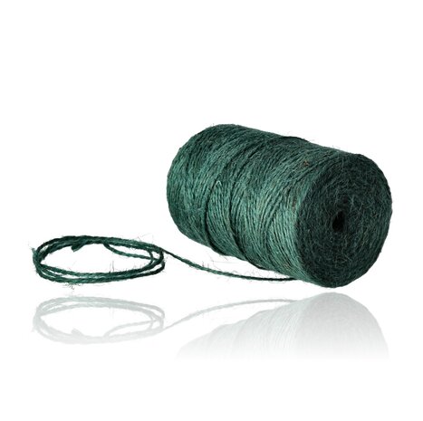 Discountershop Jute Rope 200 Meters 2 Pieces (400m) – Jute Cord Green – Natural Binding Twine – Thick Jute Rope for Garden, Packaging and Decoration