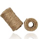 Discountershop Jute Touw 2x 65 Meter – Natuurlijk Bruin Bindtouw – Dik Jute Touw voor Knutselen, Tuin, Decoratie en Verpakking