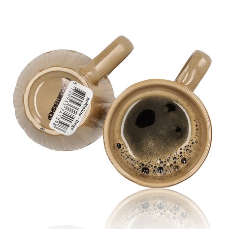 Discountershop Koffiekopje 200ml Keramisch – Koffiemok met Oor – Aardewerk Koffiebeker voor Koffie, Espresso & Cappuccino Discountershop Koffiekopje 200ml Keramisch – Koffiemok met Oor – Aardewerk Koffiebeker voor Koffie, Espresso & Cappuccino