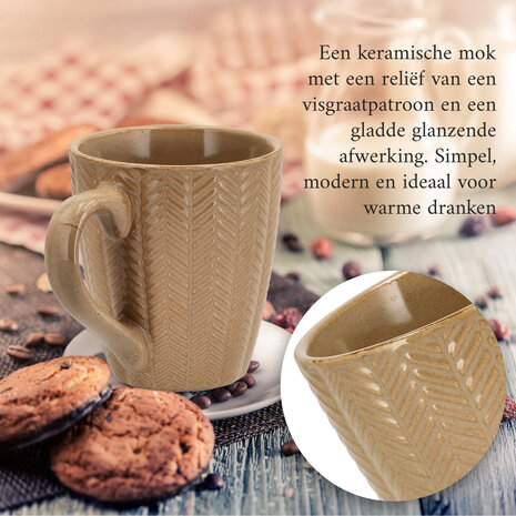 Discountershop Koffiekopje 200ml Keramisch – Koffiemok met Oor – Aardewerk Koffiebeker voor Koffie, Espresso & Cappuccino Discountershop Koffiekopje 200ml Keramisch – Koffiemok met Oor – Aardewerk Koffiebeker voor Koffie, Espresso & Cappuccino