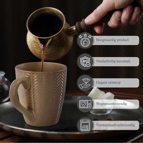 Discountershop Ceramic Coffee Cup 200ml – Coffee Mug with Handle – Stoneware Coffee & Tea Mug for Espresso and Cappuccino Discountershop Ceramic Coffee Cup 200ml – Coffee Mug with Handle – Stoneware Coffee & Tea Mug for Espresso and Cappuccino