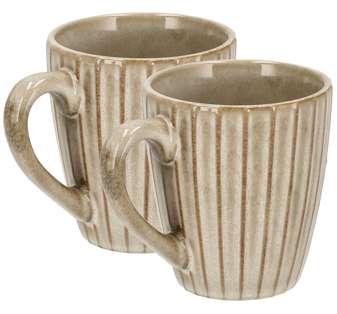 Discountershop Ceramic Coffee Mug with Handle 200ml – Stoneware Coffee Cup for Espresso & Coffee