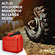 Discountershop Jerrycan 20 Liter Red - With Funnel Spout - Including Handy Filling Hose - UN-Approved Fuel Jerrycans for Petrol and Diesel - Fuel Jerrycans
