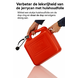 Discountershop Jerrycan 20 Liter Rood - Met Trechter Tuit - Inclusief Handige Vulslang - UN-Gekeurde Brandstof Jerrycans voor Benzine en Diesel - Brandstof Jerrycans