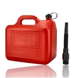 Discountershop Jerrycan 20 Liter Red - With Funnel Spout - Including Handy Filling Hose - UN-Approved Fuel Jerrycans for Petrol and Diesel - Fuel Jerrycans