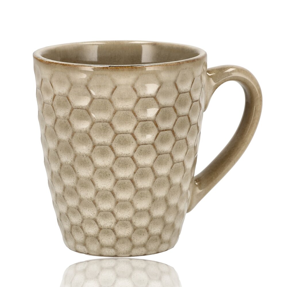 Discountershop 200 ml Coffee Cup – Ceramic Coffee Mug with Handle – Stoneware Coffee and Tea Mug – Small Mug for Coffee, Cappuccino & Espresso