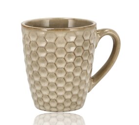 Discountershop Koffiekopje 200ml – Keramische Koffiebeker met Oor – Aardewerk Koffiemok & Theemok – Kleine Mok voor Koffie, Cappuccino & Espresso