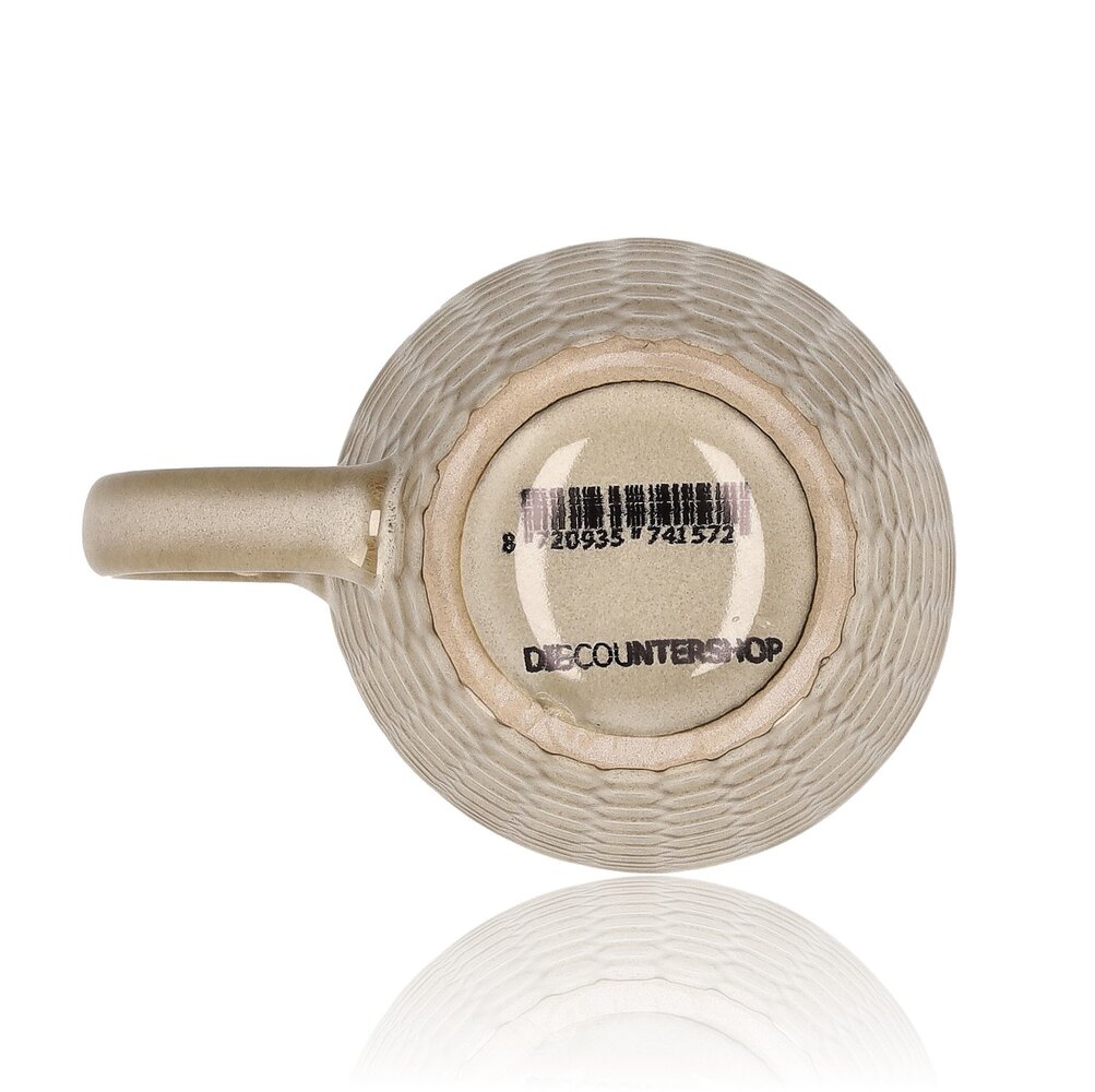 Discountershop Koffiekopje 200ml – Keramische Koffiebeker met Oor – Aardewerk Koffiemok & Theemok – Kleine Mok voor Koffie, Cappuccino & Espresso