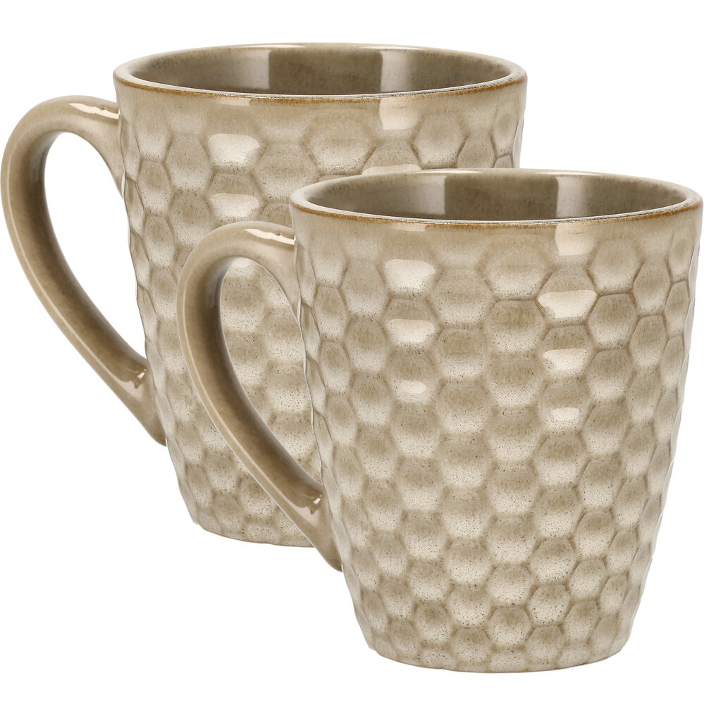 Discountershop Koffiekopje 200ml – Keramische Koffiebeker met Oor – Aardewerk Koffiemok & Theemok – Kleine Mok voor Koffie, Cappuccino & Espresso