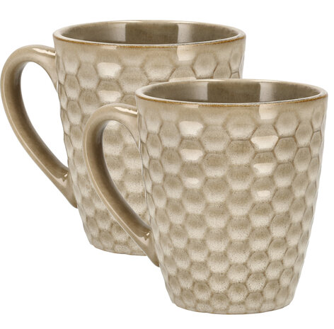 Discountershop 200 ml Coffee Cup – Ceramic Coffee Mug with Handle – Stoneware Coffee and Tea Mug – Small Mug for Coffee, Cappuccino & Espresso