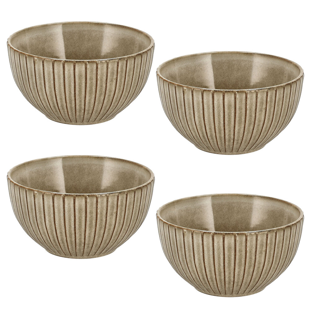 Discountershop Soup Bowls Set - Without Handle – Stoneware Bowls 14 cm – Ramen Bowl – Serving Bowl, Salad Bowl, Mixing Bowl, Fruit Bowl for Soup, Noodles, Breakfast or Salad