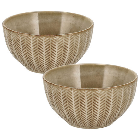 Discountershop Aardewerk Soepkommen Zonder Oor - Schalen Set 14 cm - Ramen Kom – Kommen en Fruitschaal voor Soep, Noodles, Salade, Ontbijt en Snacks