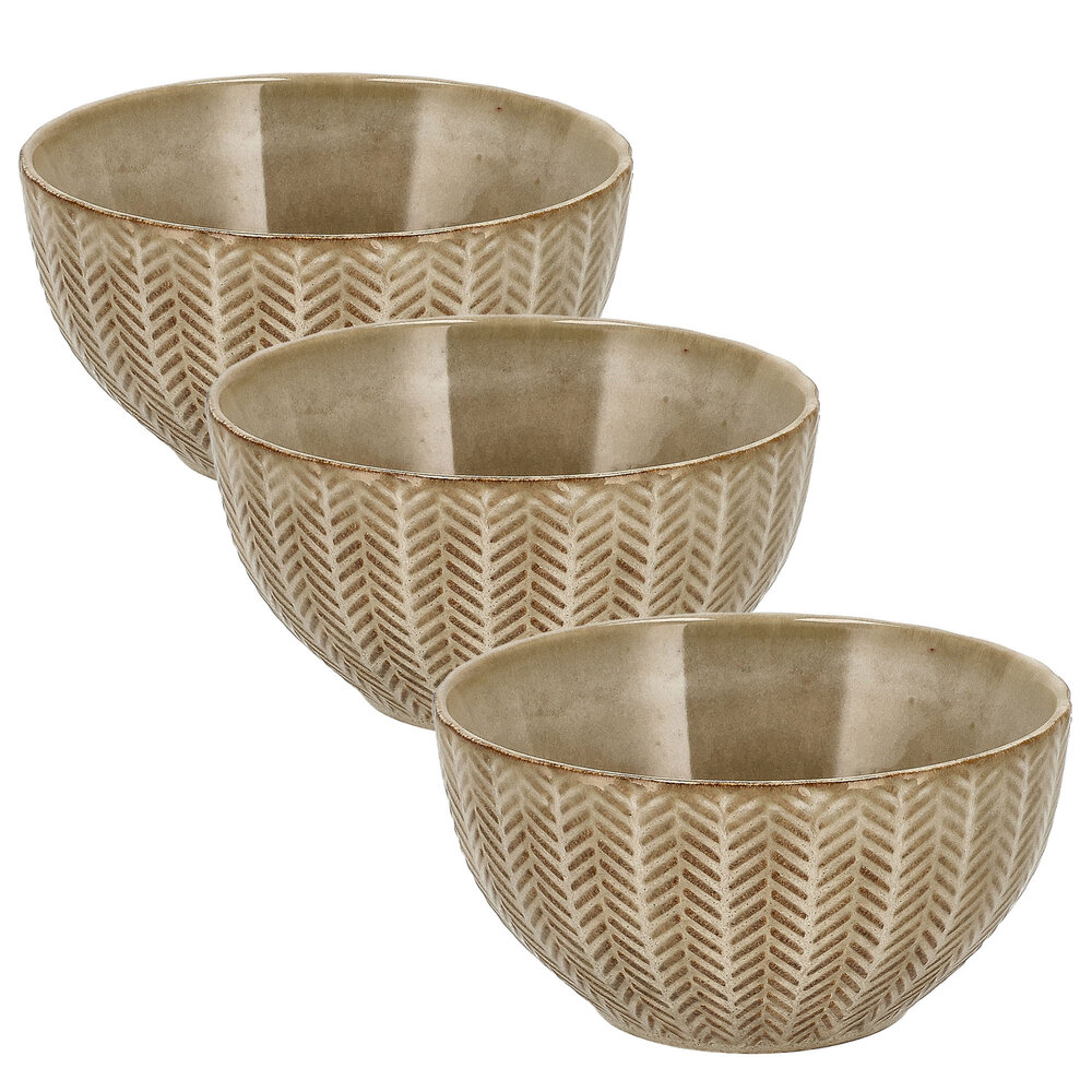 Discountershop Aardewerk Soepkommen Zonder Oor - Schalen Set 14 cm - Ramen Kom – Kommen en Fruitschaal voor Soep, Noodles, Salade, Ontbijt en Snacks