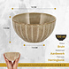 Discountershop Earthenware Soup Bowls Without Handles - Bowl Set 14 cm - Ramen Bowl - Bowls and Fruit Bowl for Soup, Noodles, Salad, Breakfast and Snacks