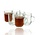 Tea Glasses 230 ml with Handle – Glass Tea Mugs for Tea, Coffee and Hot Drinks – Tea Glasses and Coffee Cups